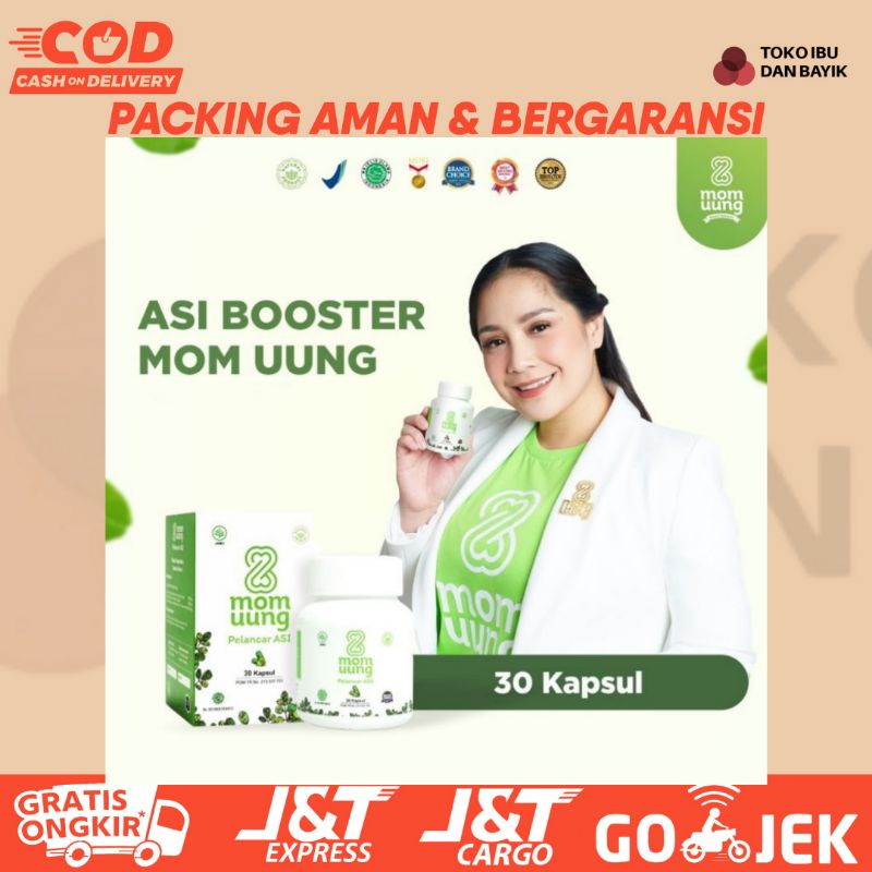 Bisa COD Free Ongkir Pelancar Asi MOM UUNG ASI BOOSTER 30 dan 60 KAPSUL PELANCAR ASI BPOM NATURAL