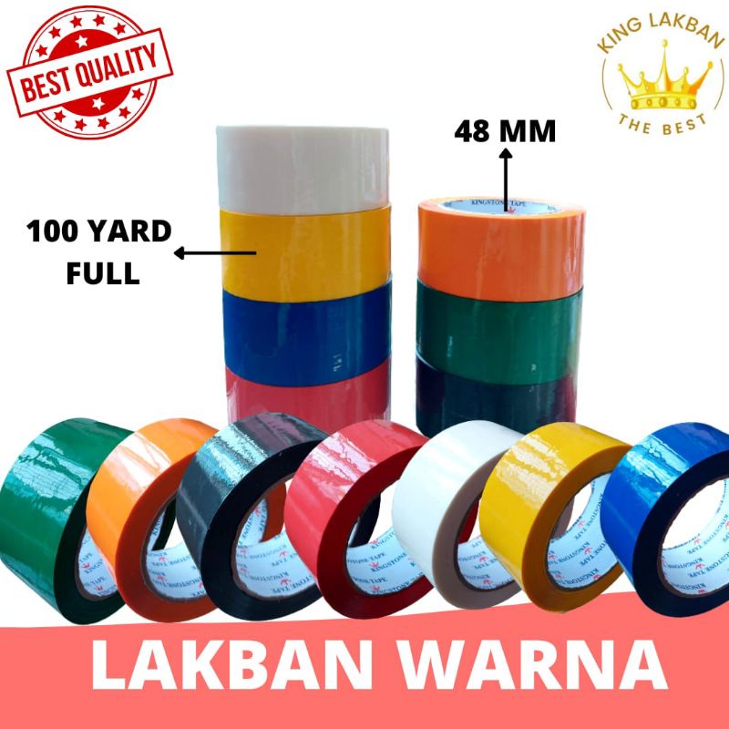

Lakban OPP Tape Lakban Warna 48mm 100yard full lakban warna terlengkap