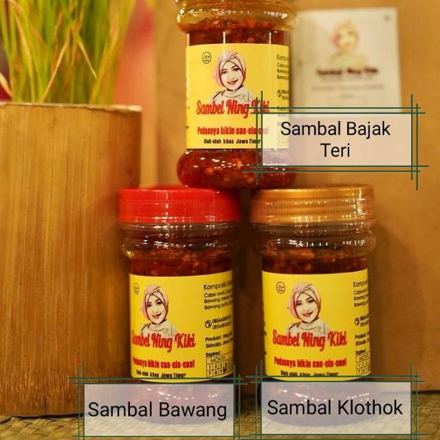 

Sambal Bajak Teri Ning Kiki MAKNYUS. 115gr