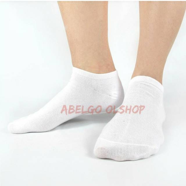 12 pasang- kaos kaki semata kaki putih polos/kaos kaki pendek unisex