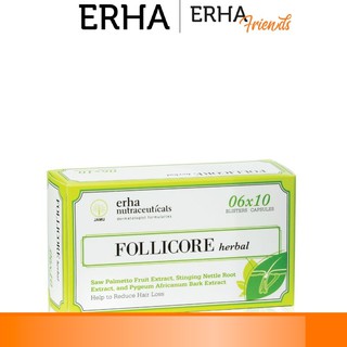 Erha Follicore Herbal Suplemen Rambut 1 Blister 10 Capsules Indonesia