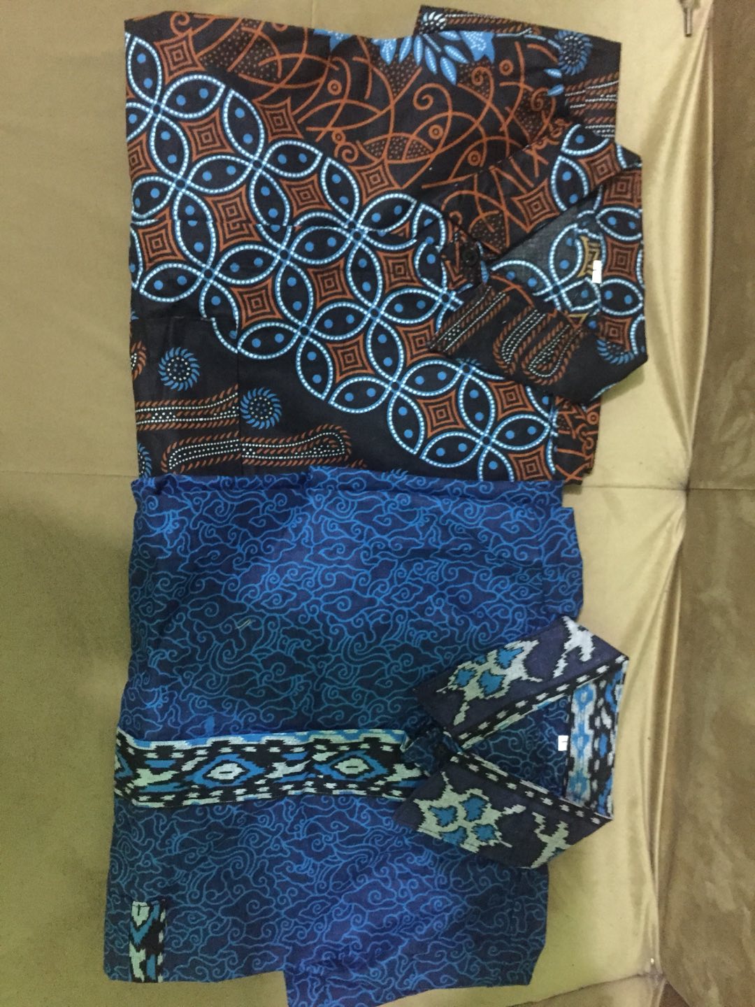 Batik Kemeja Motif Seno Biru