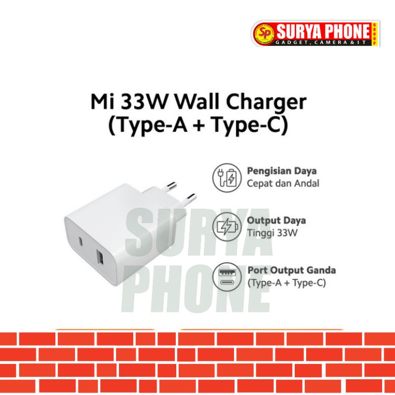 Mi 33W Wall Charger (Type-A + Type-C)