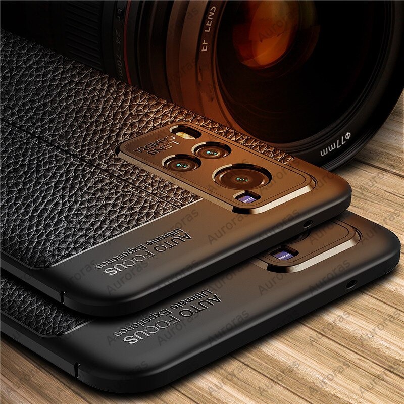 Case Vivo X60 Soft Case Lychee Leather Original Vivo X60