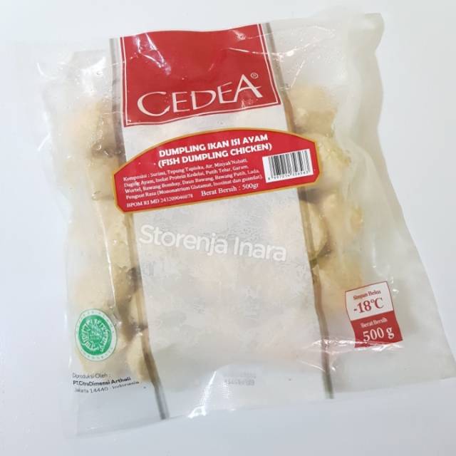 

Cedea Dumpling Ikan isi Ayam 500gr