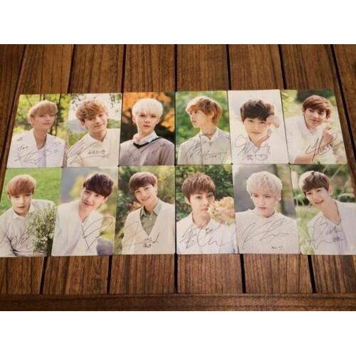 EXO NATURE REPUBLIC 1ST EDITION OFFICIAL PHOTOCARD PC M K baekhyun kyungsoo suho kai sehun luhan tao