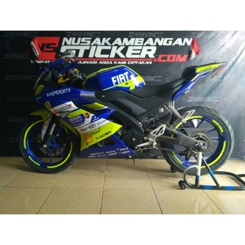 Decal Stiker R15 V3 biru kaspersky