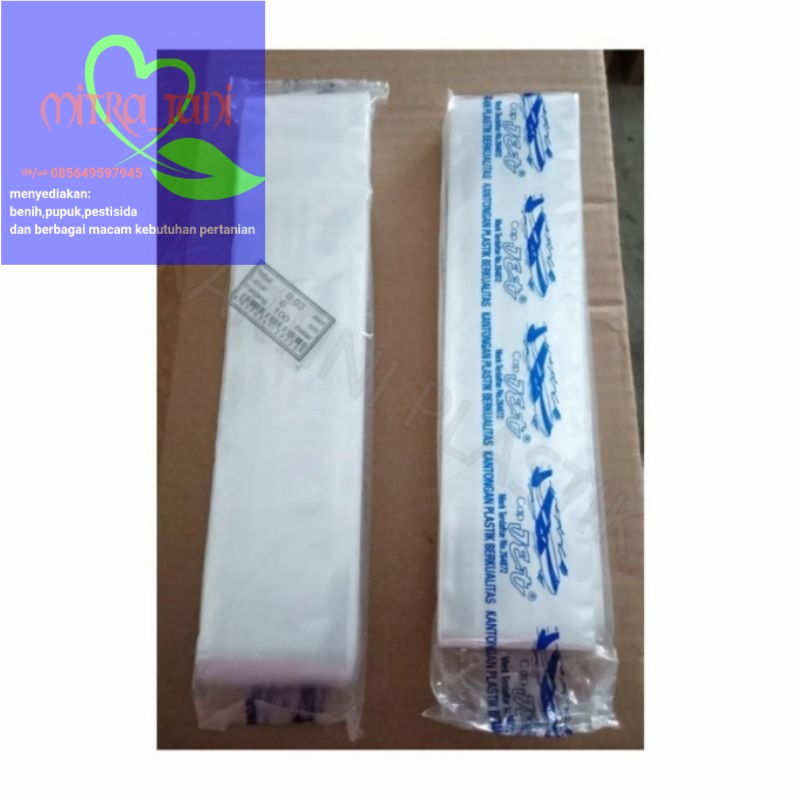 Plastik gambas lontong l 6, panjang 100 m tebal 0,2 untuk bungkus gambas