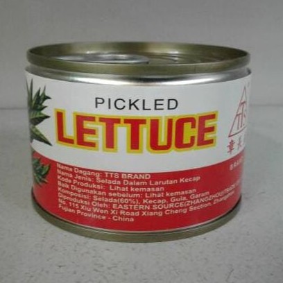 TTS Pickled Lettuce Acar Selada 182gr Dalam Kaleng