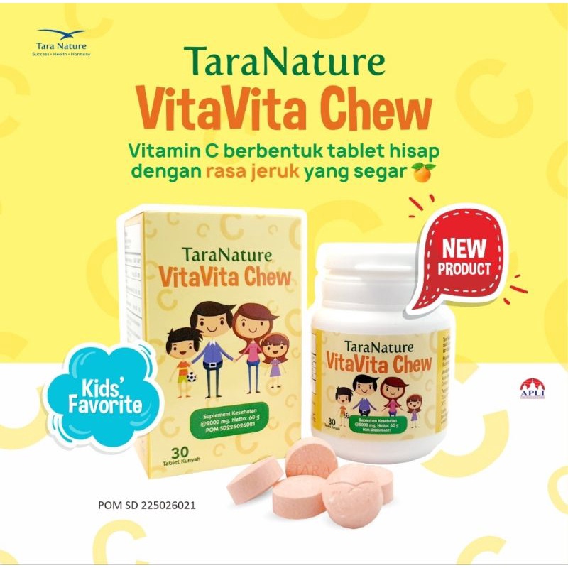 Tablet kunyah Vitamin C Hisap VitaVitaChew