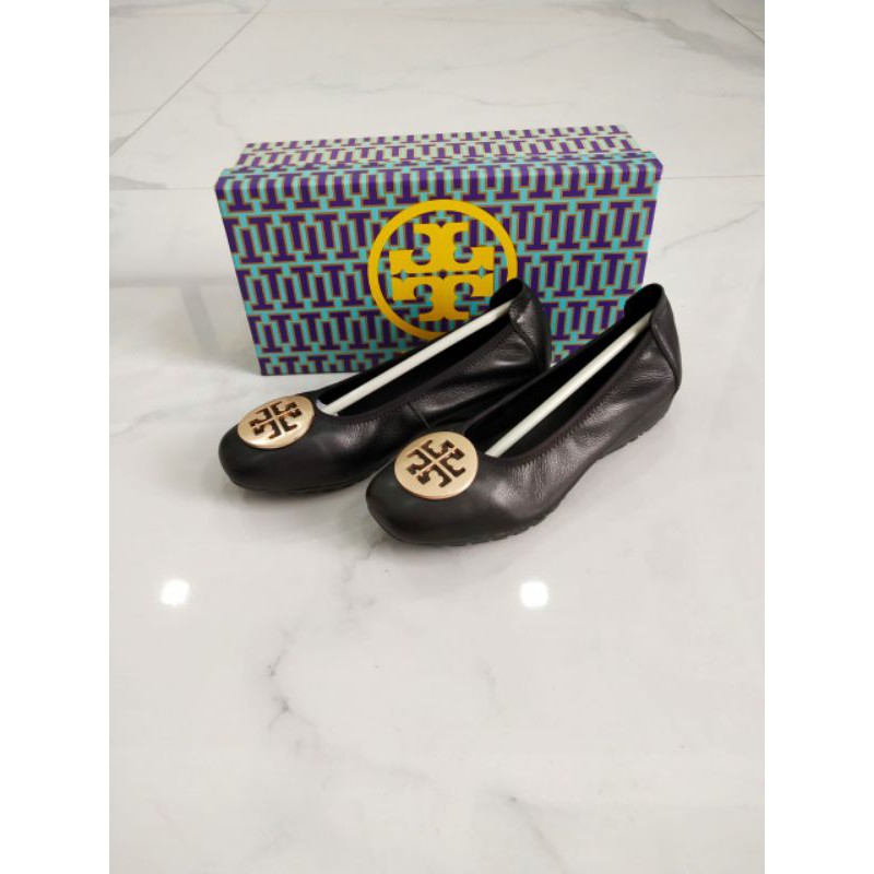 Tory Flat logo / Sepatu wanita tory flat