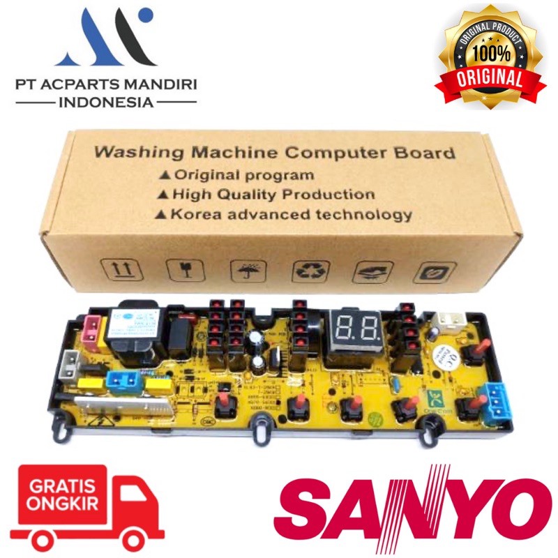 SANYO ASW-89XTF modul pcb mesin cuci Top Loading