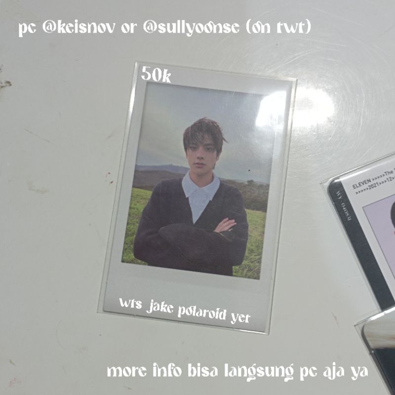 (official photocard) jake polaroid ver yet/polaroid jake/jake ver yet
