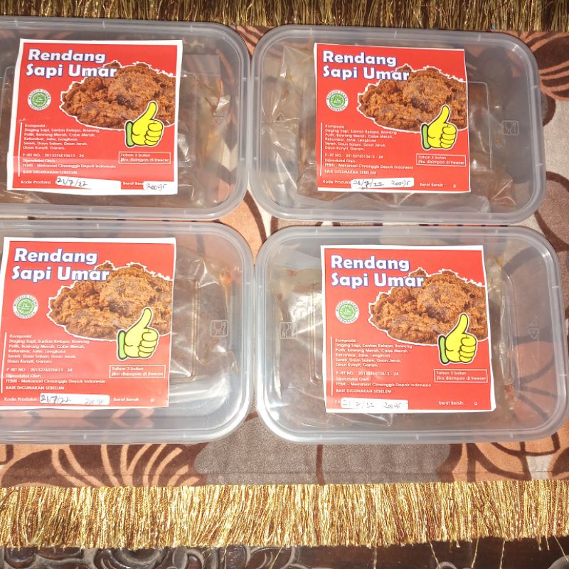 

Rendang Sapi Umar 250g Enak, Praktis dan Nikmat