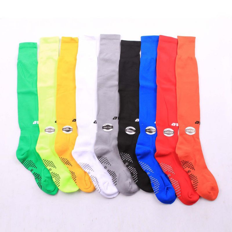 Kaos Kaki Anti Slip Sepak Bola Futsal Avo R8 Panjang Original Murah Grosir Hitam Putih Pink Biru