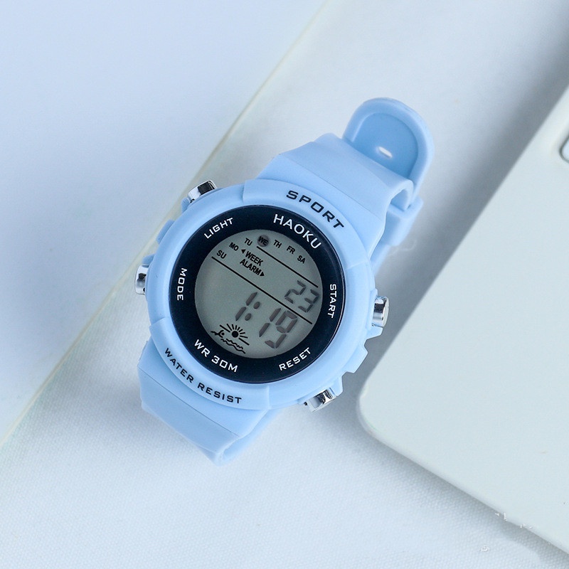 Watchyou Jam Tangan Wanita/Pria  A0137 Student Fashion Multi-function Sports Electronic Watch Korean Version Simple