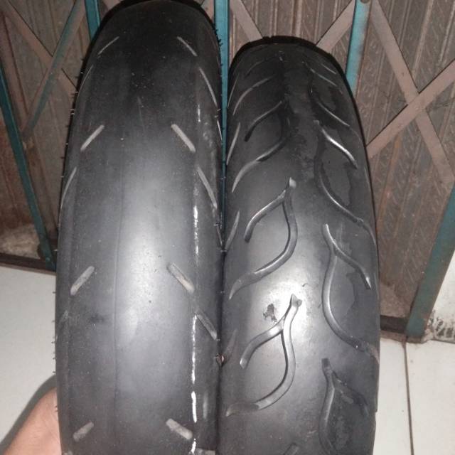 Ban matic second ring 14 softcompond depan 90/80 MP76 belakang 100/80 michelin pilot gp