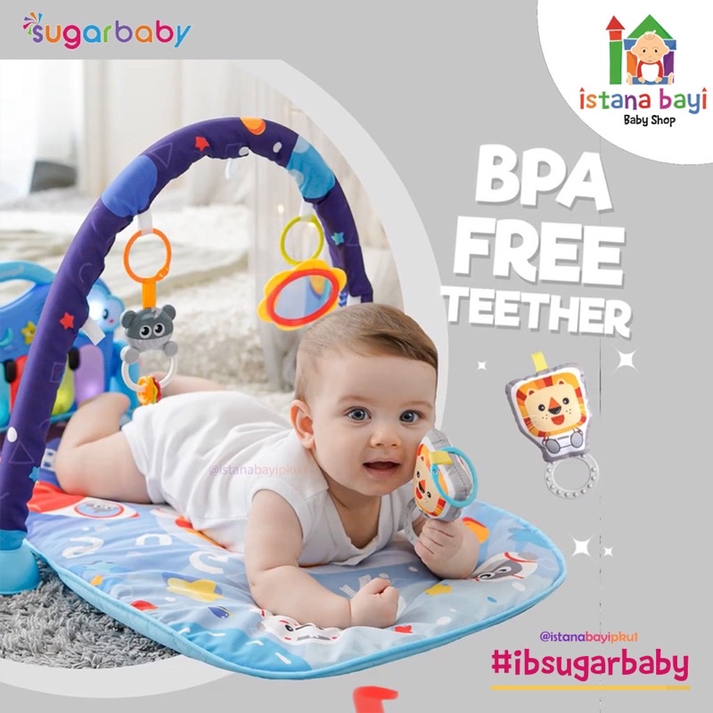 Sugar Baby All in 1 Piano Playmat - Mainan Bayi/playmat bayi/Sugar baby day &amp; nite piano playmat