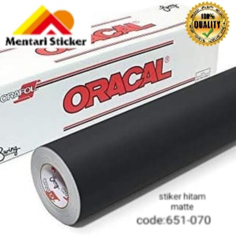 STIKER ORACAL 651 HITAM MATTE/STIKER HITAM DOFF/SKOTLET MOBIL/STIKER MOBIL