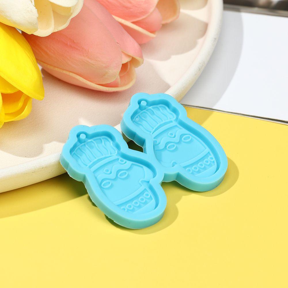R-flower Earrings Resin Mold DIY Handmade Membuat Perhiasan Alat Ear Studs Mold Crystal Resin Silicone Mold