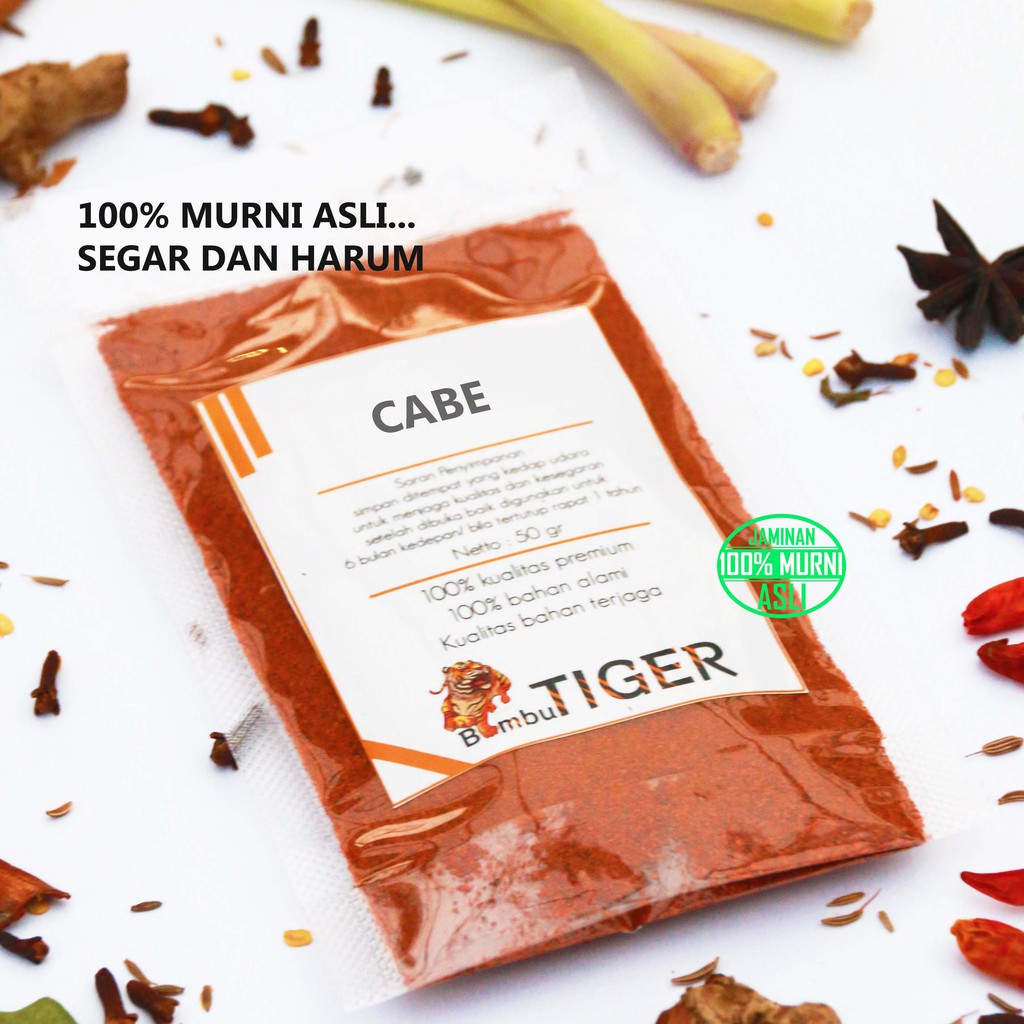 CHILLI POWDER - Cabe Bubuk Kering Halus / Cabe Tabur / MURNI ASLI