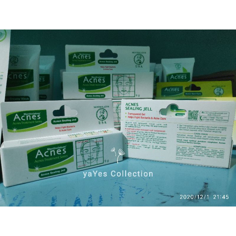 Acnes Treatment Series 50g Tea tree oil clay creamy wash Acne point clear roll on sealing jell spot