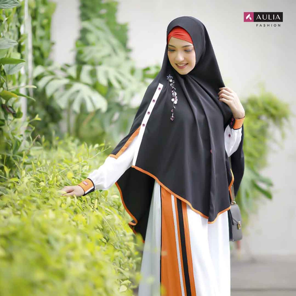 TERBARU SET GAMIS AULIA QEIZAA WHITE DISKON