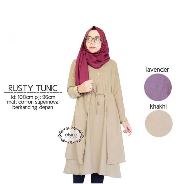 SALE  RUSTY TUNIK KHAKI 