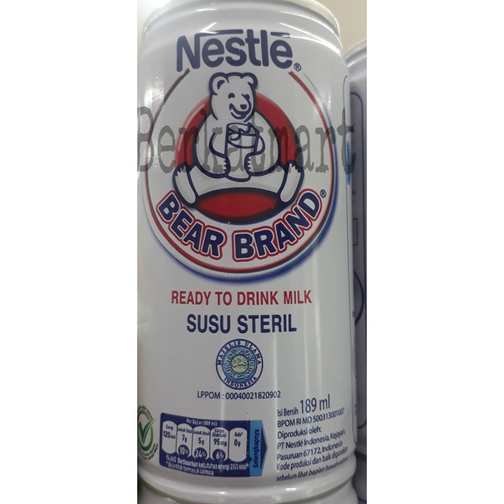 SUSU BERUANG BEAR BRAND SUSU STERIL 189ML