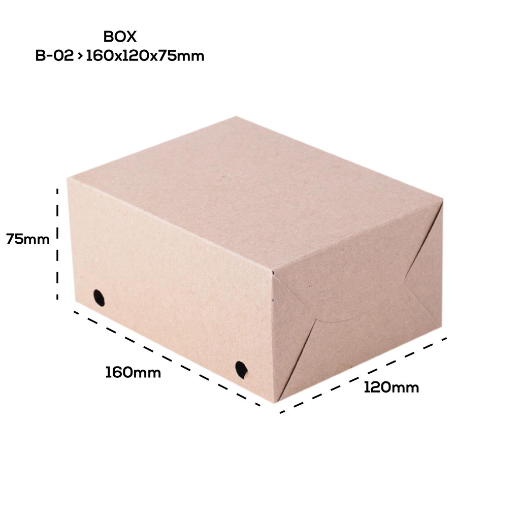 Box Snack Dus Kue 16x12 Tebal 310 Gsm (B2K3-16X12X7.5 Cm)