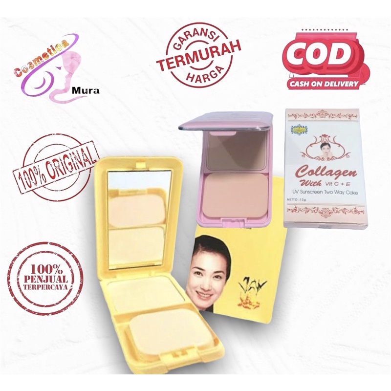 bpom -- ada kaca -- bedak padat collagen dhilisa bpom -- two way cake collagen bpom || bedak temulawak || temulawak Two way cake