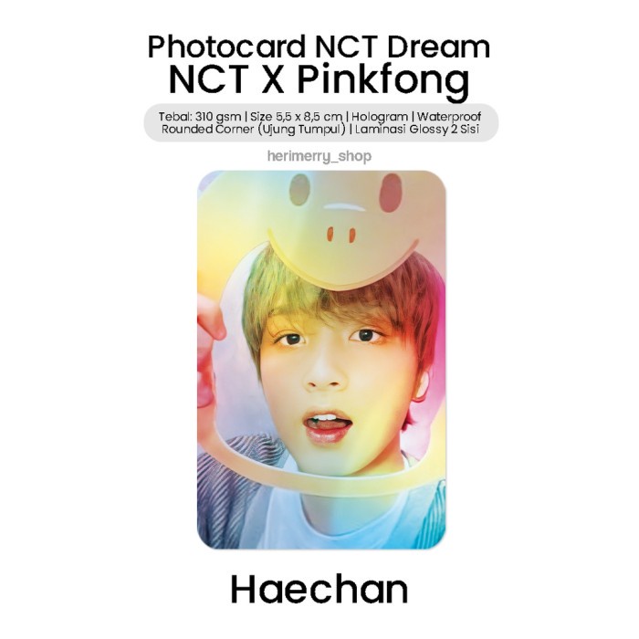 Hot Sale Photocard Hologram Nct Dream X Pinkfong - Photo Card Premium Kartu Fot Terlaris