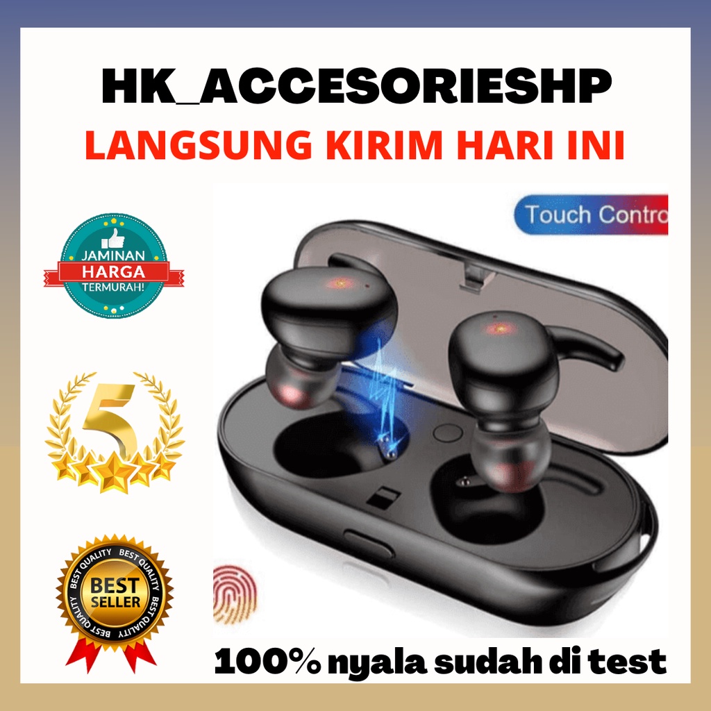 Headset Bluetooth Wireless J TWS 4 Versi 5.0