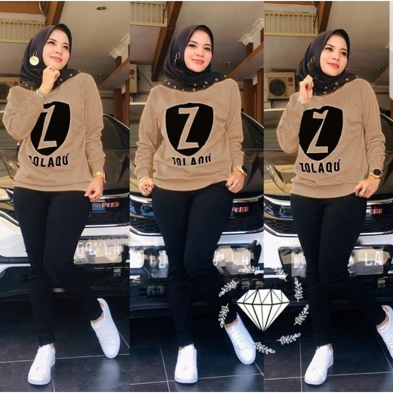 BAJU WANITA TERBARU 2021 UKHTI LADIES GADIS SYARI BAJU OLAHRAGA SET LAMBOQU BABYTERRY
