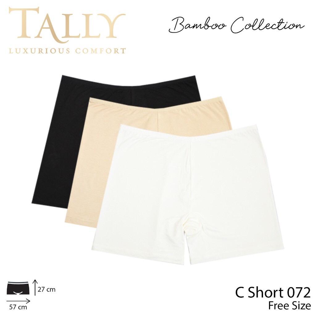 SHORT PANTS TALLY 072 CELANA PENDEK TALLY BAHAN BAMBU KATUN STRECH LEMBUT HALUS NYAMAN DI PAKAI / DALEMAN CELANA PENDEK  / ARA98STORE