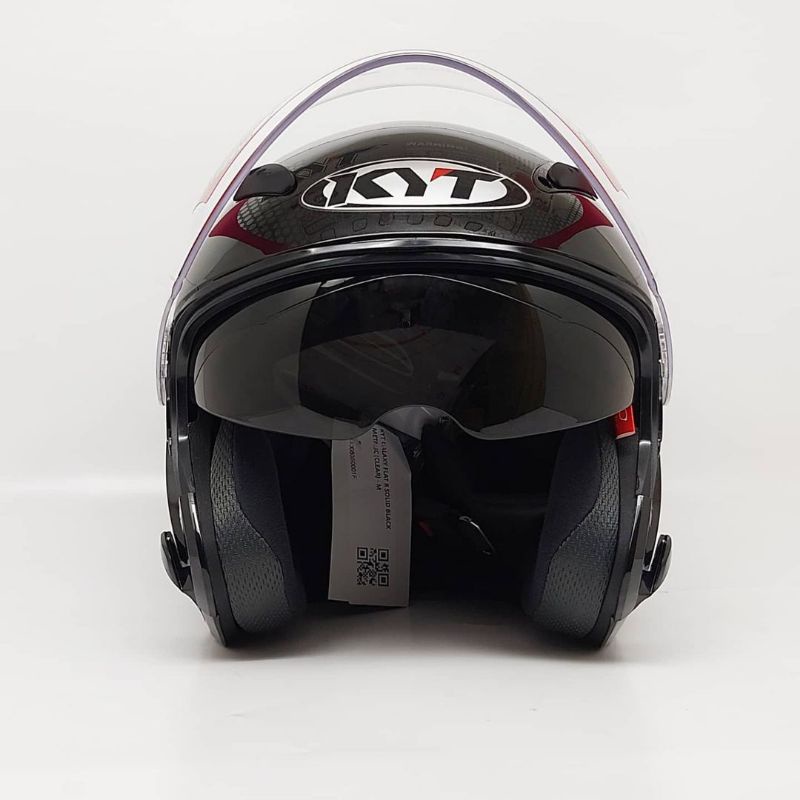 Helm KYT GALAXY Flat R BLACK DOFF & Motif Corak-3