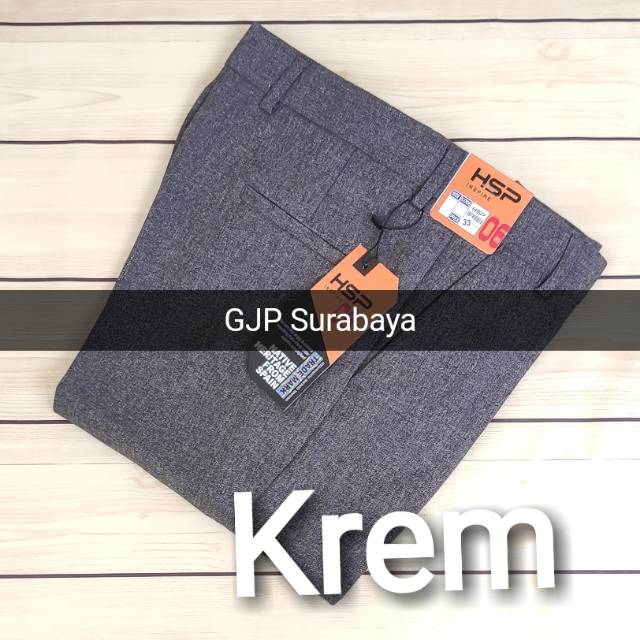 celana kerja pria kantor hitam formal size 27 - 38