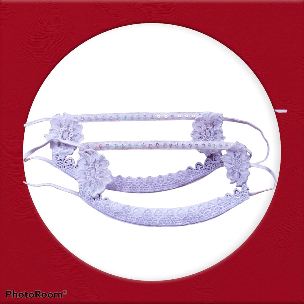 GROSIR Masker Pengantin Shopee Parcel Mania (masker pengantin masker renda masker mika), masker brok