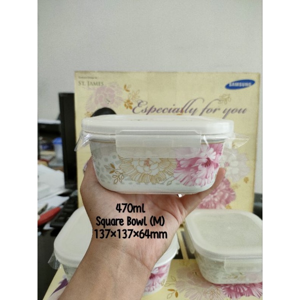 ST. JAMES PREMIUM TABLEWARE (ONE SET SQUARE BOWL) HANKOOK CERAMIC