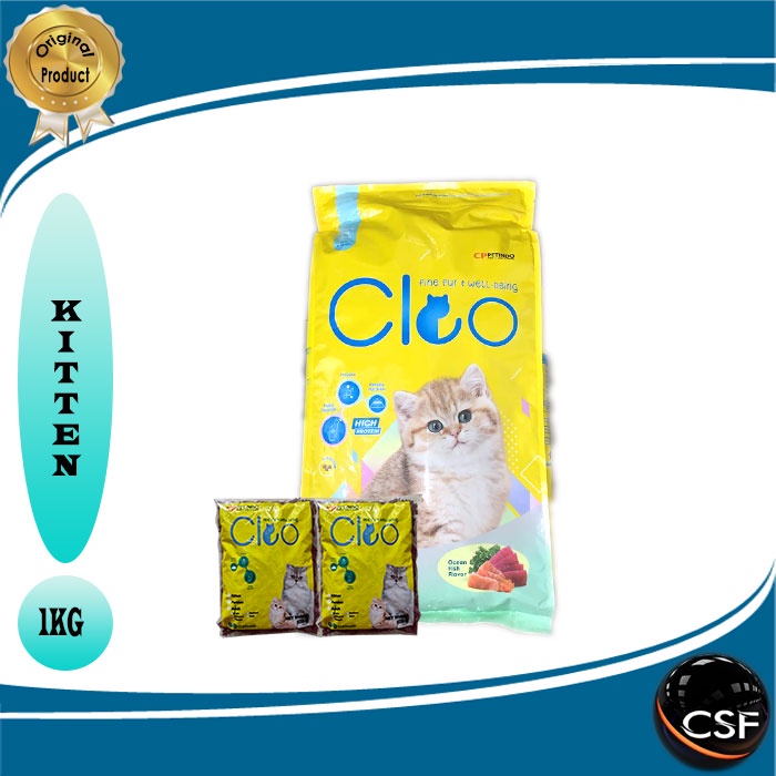 Makanan Kucing kering CLEO 500gr - 1kg All variant