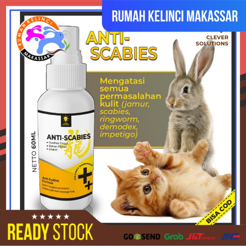 Anti Scabies Obat Scabies Spray Semprot Kucing Kelinci 60ML