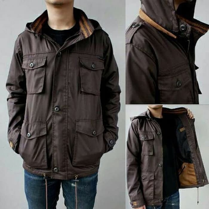 JAKET PRIA Trend Line ADIDAS Laki Laki Cowok Abu H fashion D3X7 jaket parka choco brown