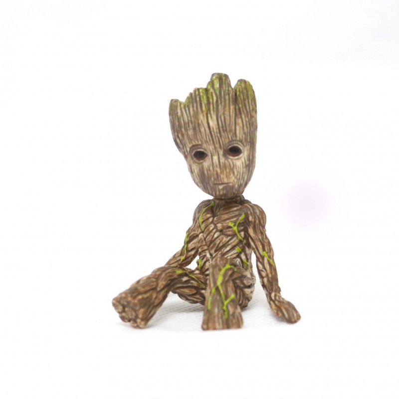 Mainan Action Figure Marvel Guardians Of The Galaxy Tiny 2 Groot Baby Tree Man Ukuran 6cm Untuk Dekorasi Meja