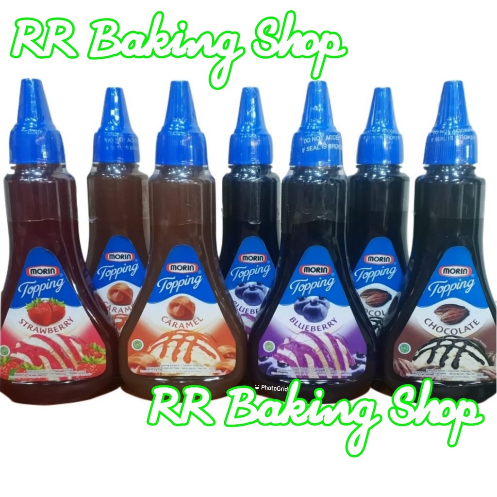 MORIN TOPPING 310 GRAM - MORIN Selai Topping 310gr ALL VARIAN (  RASA  CHOCOLATE / KARAMEL / STRAWBERRY / BLUEBERRY )