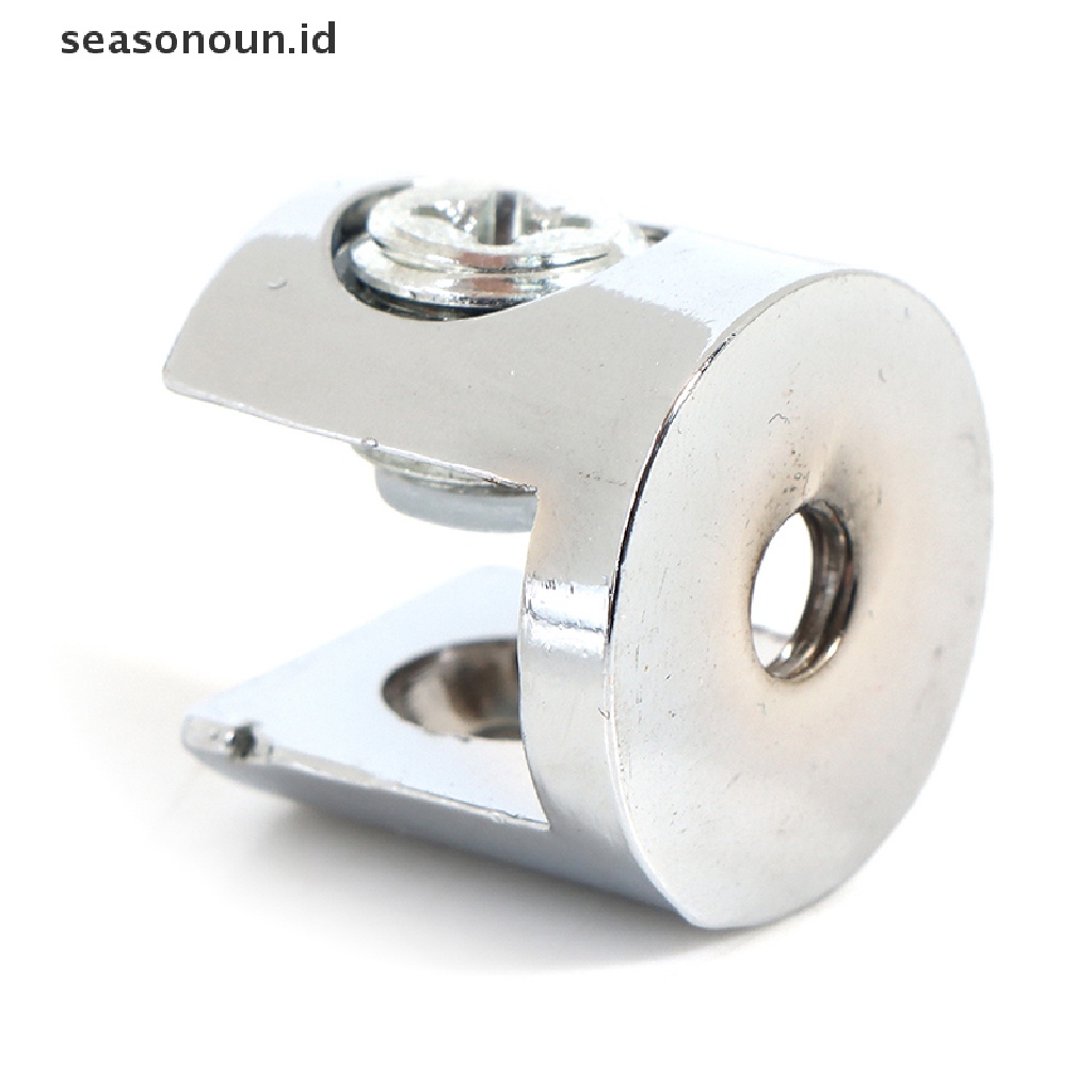 【seasonoun】 4pcs Glass Clamp Glass Plated Brackets Zinc Alloy Clamps For 8-10mm/ 10-12mm .