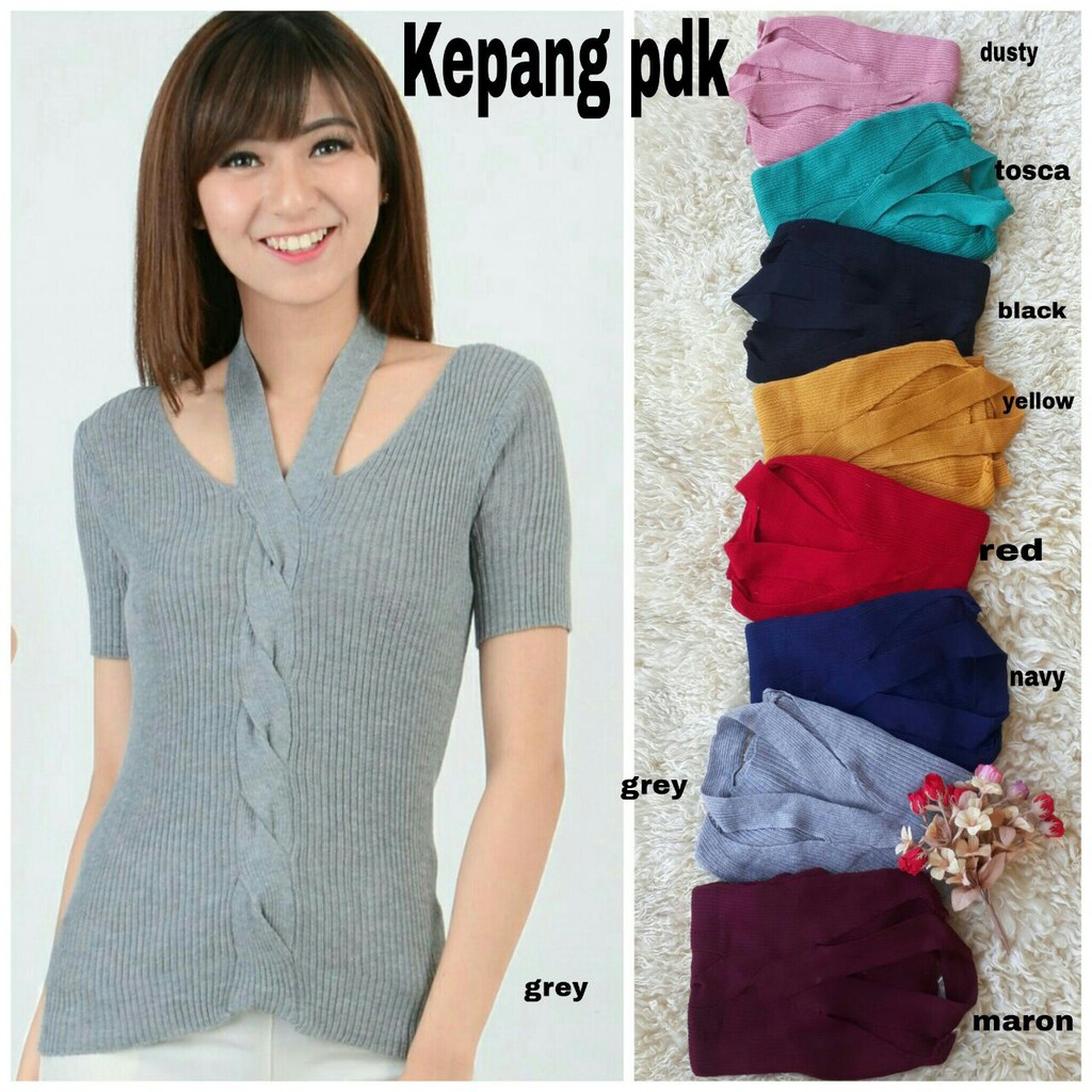 KEPANG PDK / BLOUSE RAJUT STRET / TERPOPULER TERLARIS TERMURAH