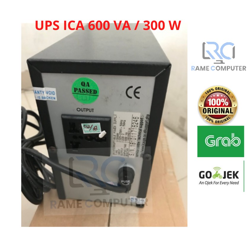 UPS ICA CE600 / CE 600 VA / 300 W Original Garansi 1 Tahun