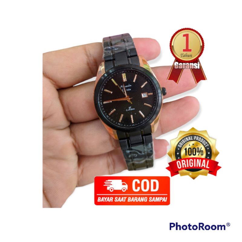 jam ac wanita pria rantai terbaru ALEXANDRE CHRISTIE AC 8514 MD