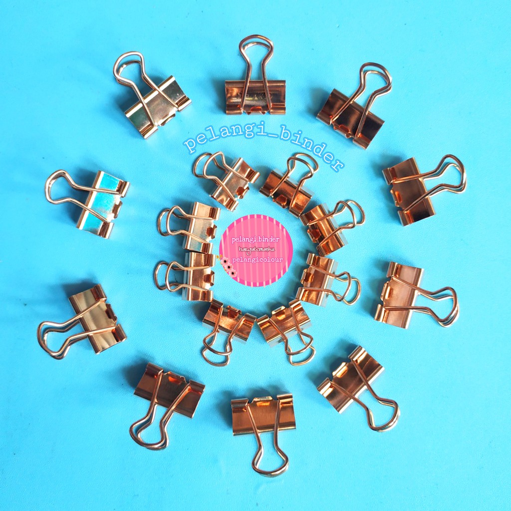 

[5pcs] Binder Clip Paper Clip Silver Rose Gold