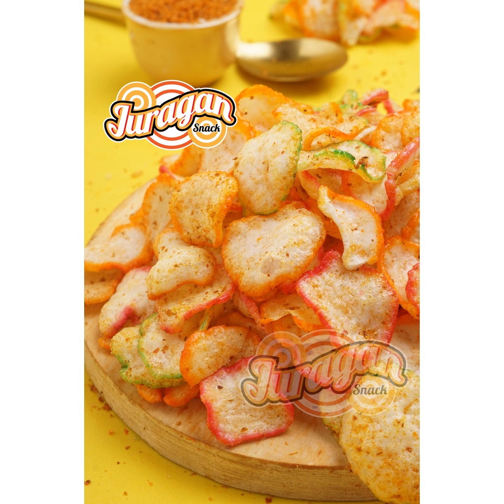 KERUPUK SEBLAK KERING CIKUR PEDAS 1 KG snack kiloan makanan ringan jajanan cemilan camilan pedas asin gurih murah